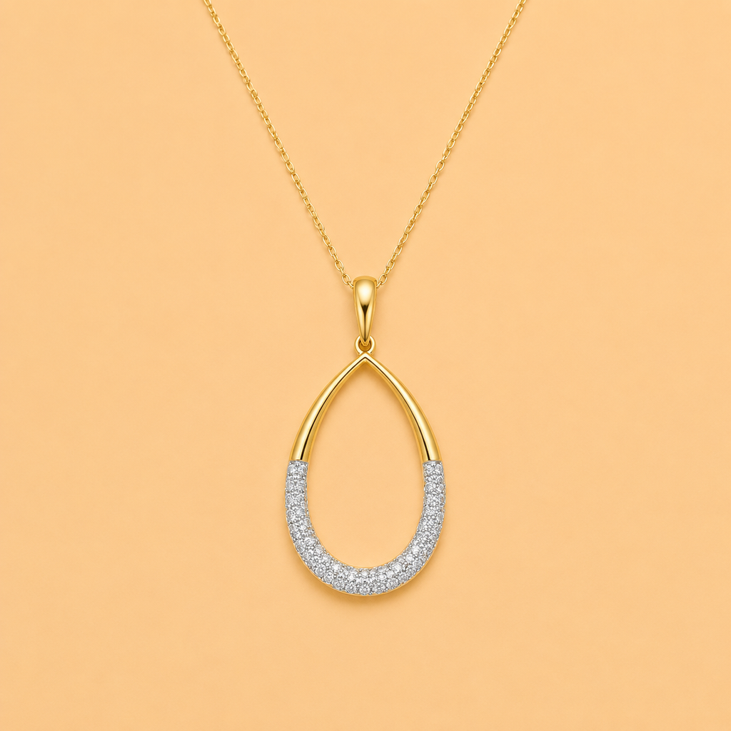 DIAMOND TEARDROP PENDANT - ABP002