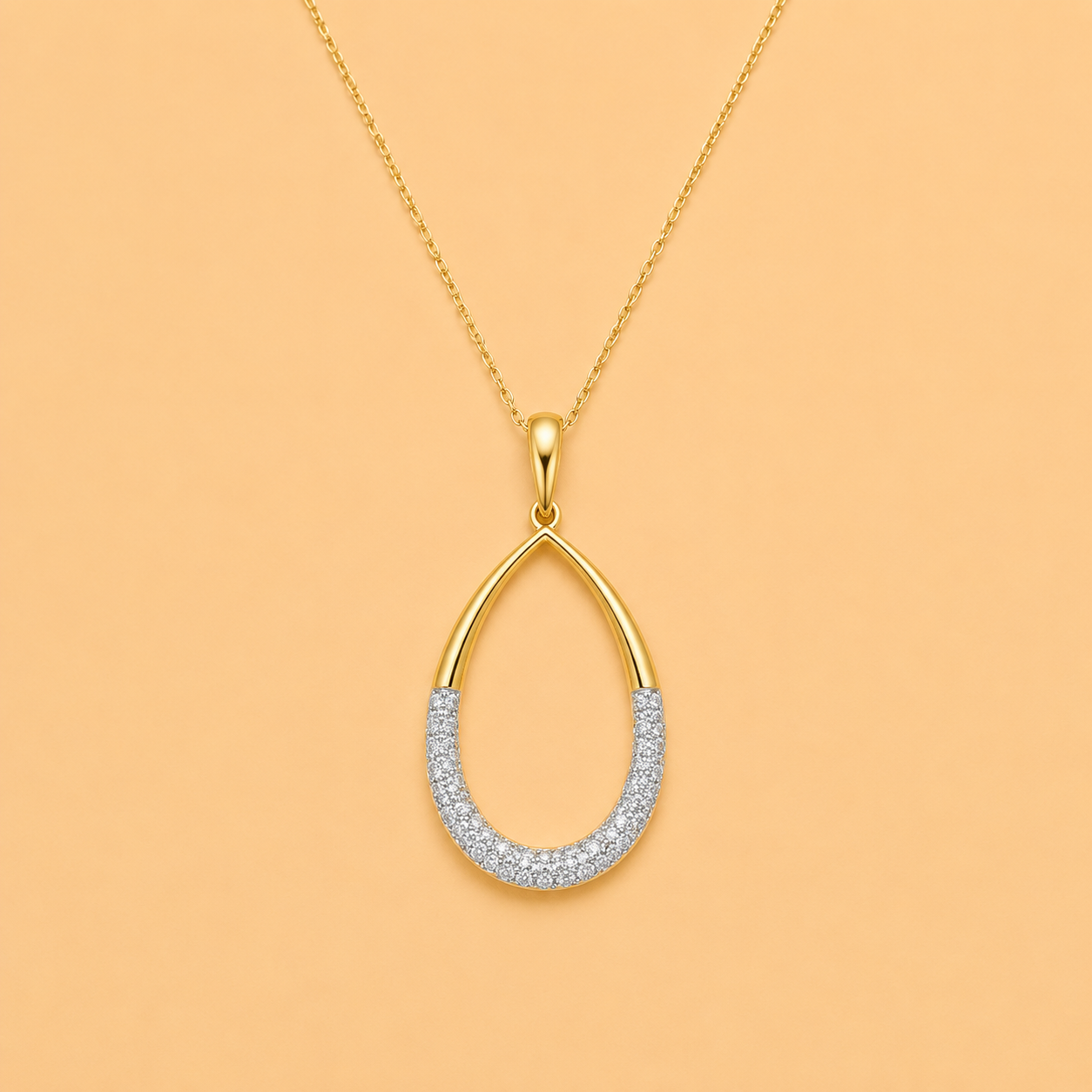 DIAMOND TEARDROP PENDANT - ABP002