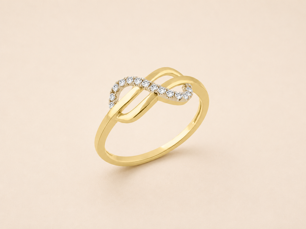 ABP076 Diamond Twist Ring