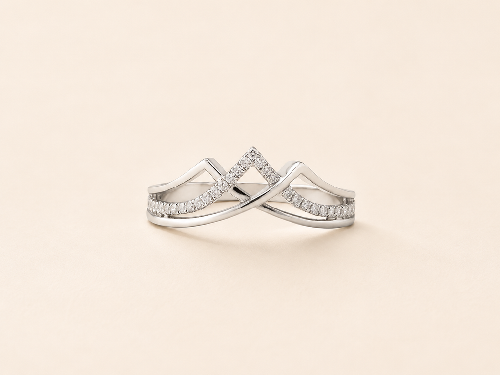 ABP084 Diamond Open Ring