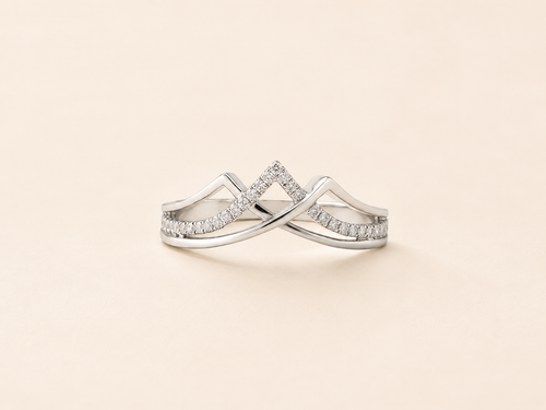 ABP084 Diamond Open Ring