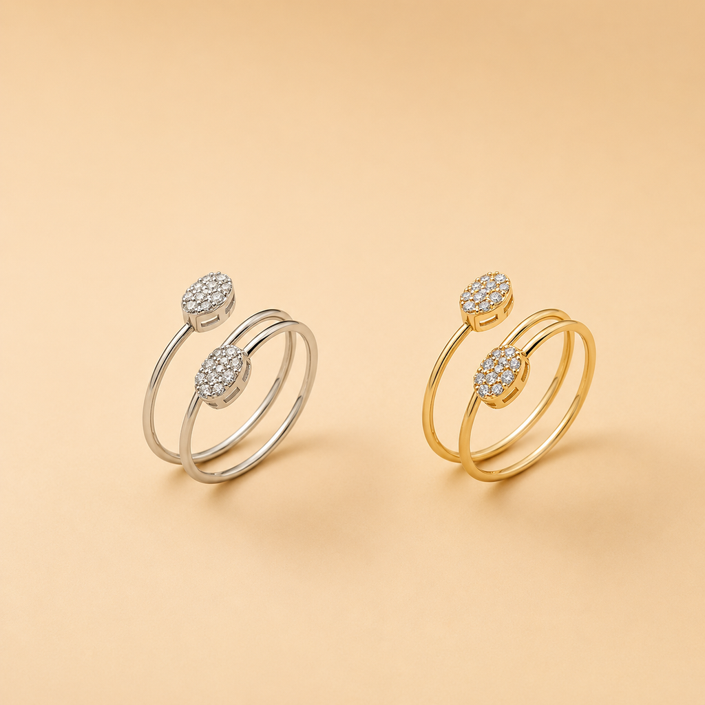 LR65786WY Diamond Open Ring