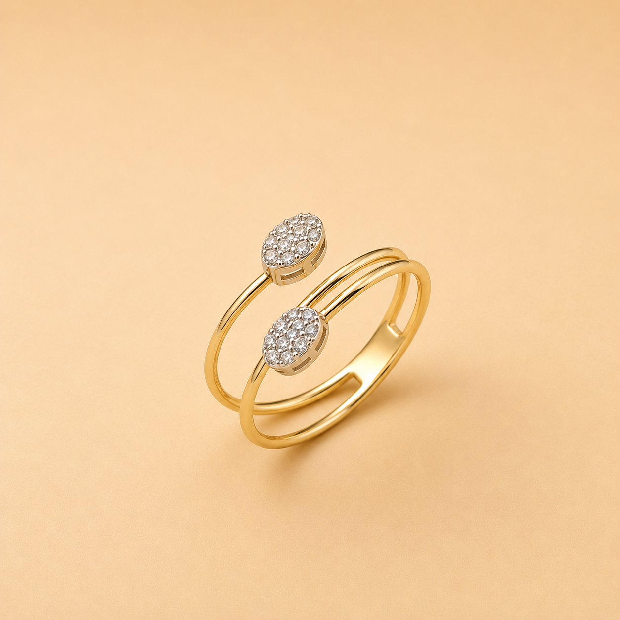 LR65786WY Diamond Open Ring