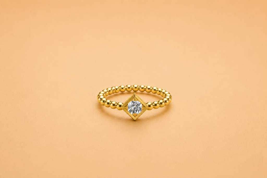 Diamond Chevron Ring  #LR55569Y