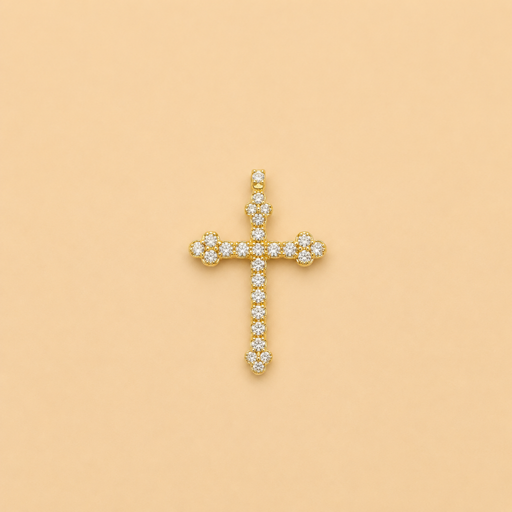 CLASSIC DIAMOND CROSS PENDANT - SR1568W51