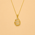MODERN OPEN DIAMOND TEARDROP PENDANT - SR62617Y-46