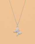 PAVÉ DIAMOND BUTTERFLY PENDANT - 850031686298