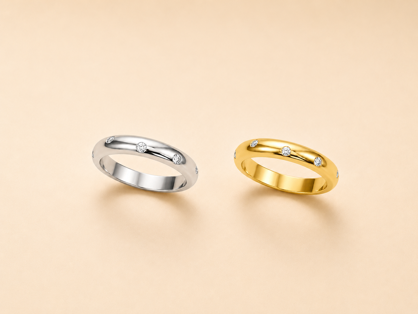 LR5429Y Diamond Bezel Ring