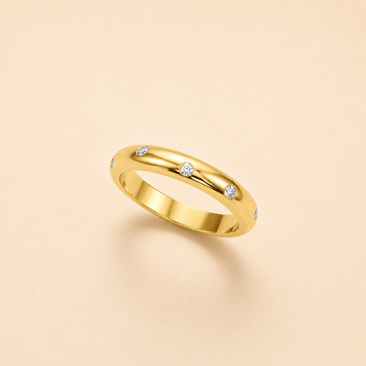LR5429Y Diamond Bezel Ring