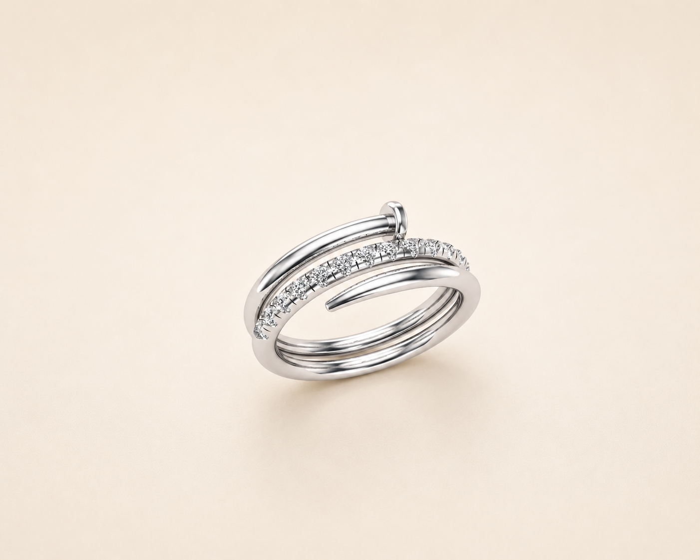 LR55629Y Diamond Wrap Ring