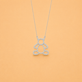 DIAMOND TEDDY BEAR NECKLACE - N0158W